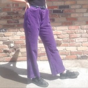 Vintage purple corduroy trousers